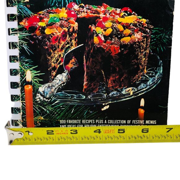 Vtg 70s Holiday Cookbook Beta Sigma Phi International Illustrated Softcover - Picture 11 of 11